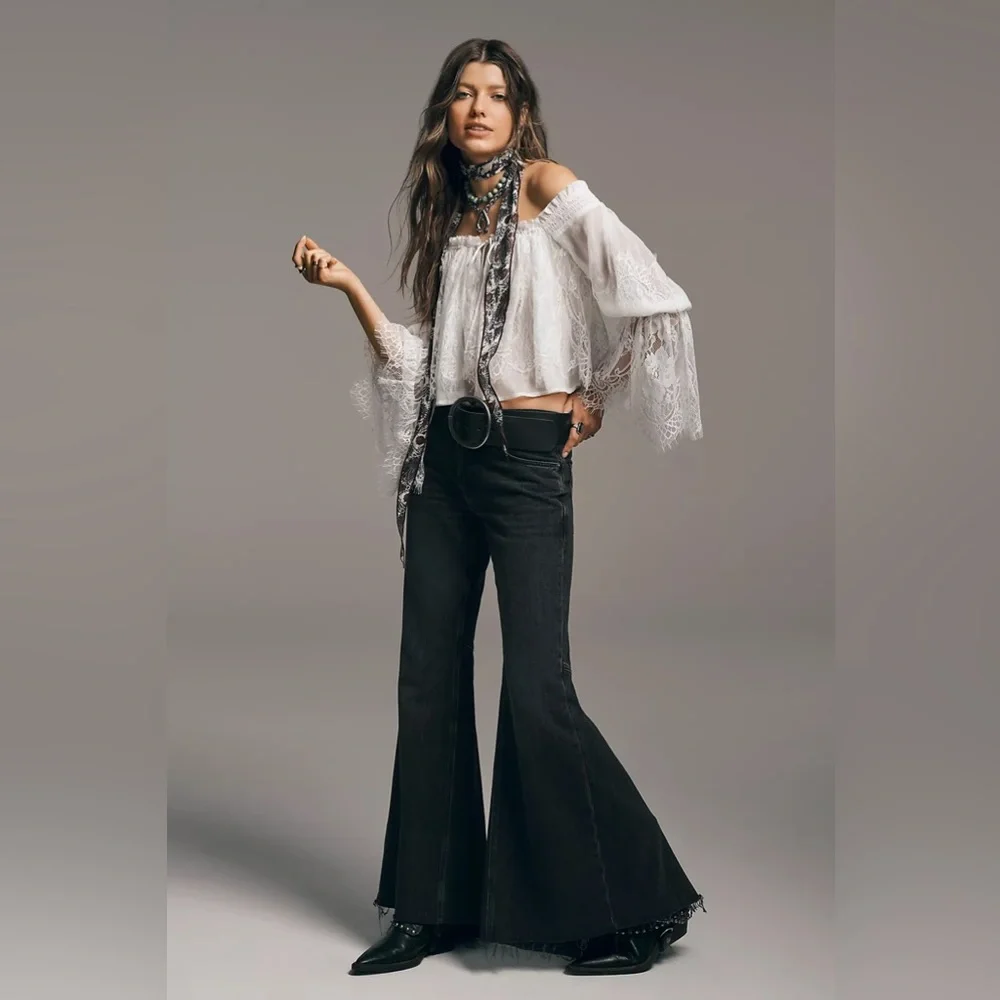 We The Free Emre Low-Rise Flare Jeans from Free People - Picture 5 of 5